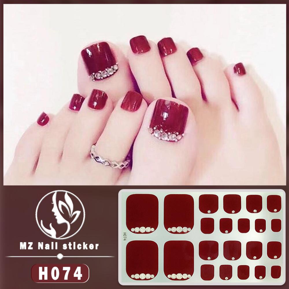 Fake Nails Toenail Sticker 3D Imitation Diamond Manicure Patch Waterproof and Long-lasting Whitening Toenail Sticker Wholesale