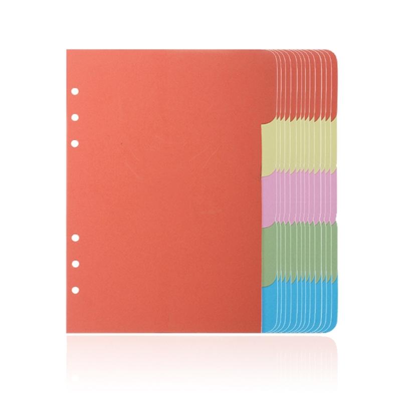 10 Pieces/Set Binders Index Dividers Bright Color Binders Index Dividers Binders Dividers Office Supplies