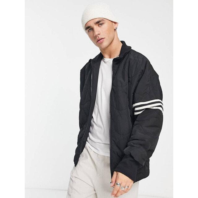 

Черная стеганая куртка adidas Originals neuclassics