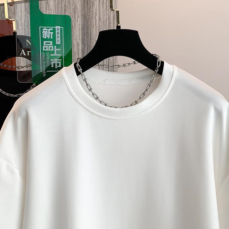Dimanaf 2025 Women Summer Loose Plus Size T-Shirt Short Sleeves Cotton Vintage Lace Tops Tees Solid