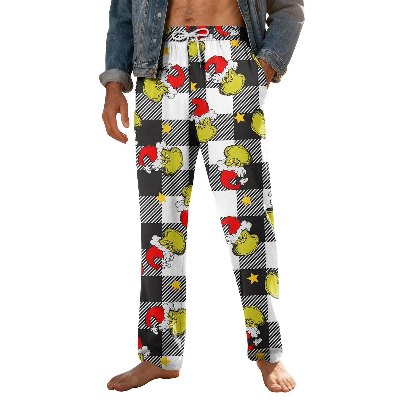 

Мужские домашние мягкие пижамные штаны со шнурком и карманами, повседневные спортивные штаны XXXXL чёрный