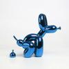 Shiny Balloon Dog Poop Art Statue: Cute Animal Sculpture for Home Decor
