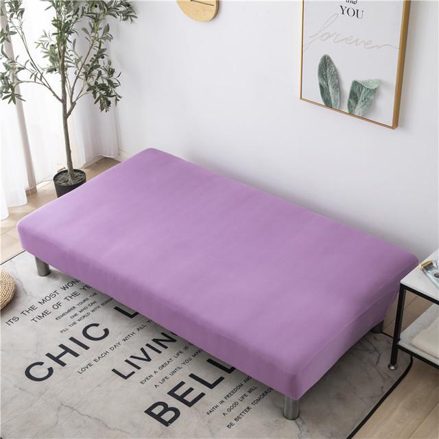 Solid Color Sofa Bed Cover All -Inclusive Folding Sofa Covers For Living Roon Tight Wrap Couch Cover Without Armrest Funda Sofa for Home