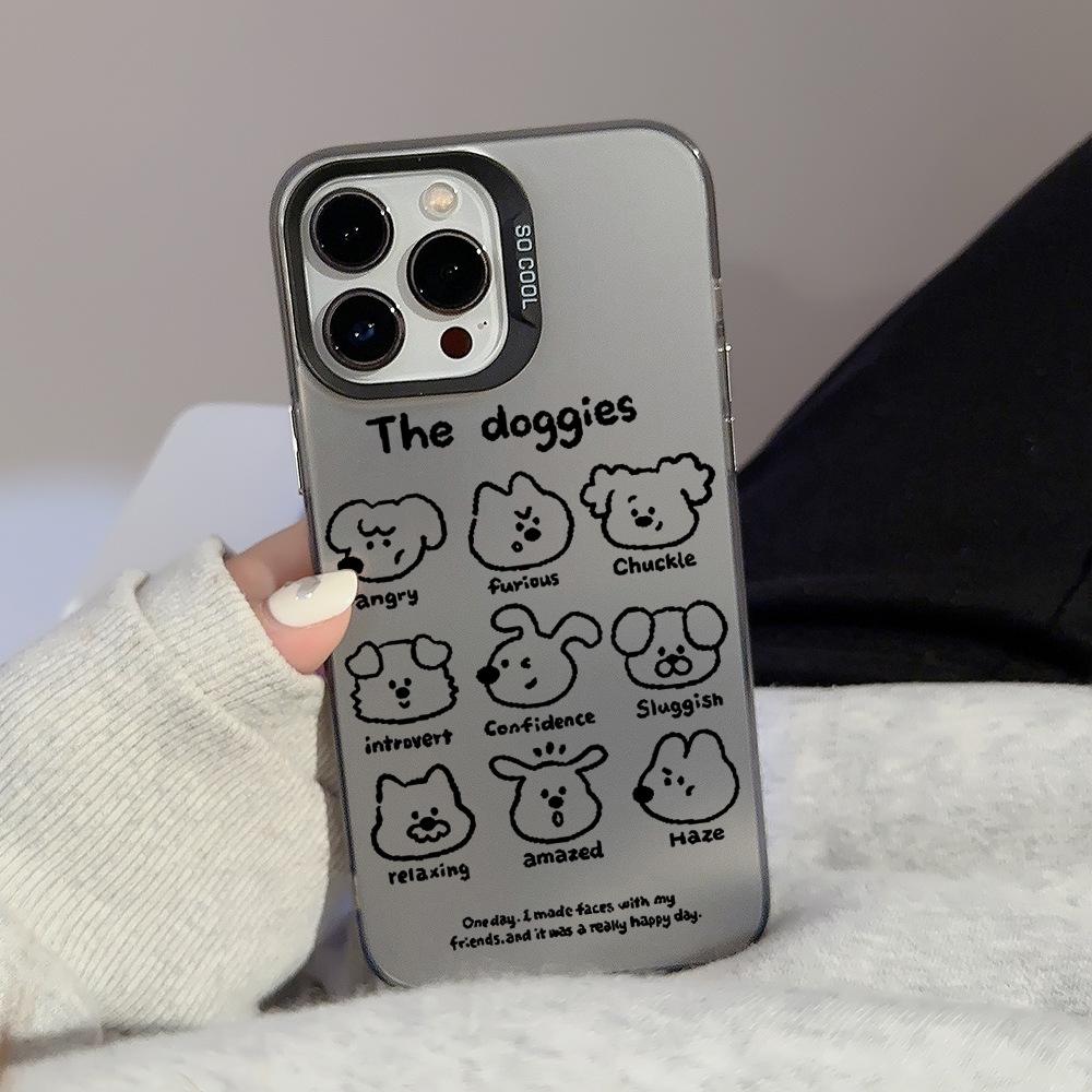 Applicable To Iphone14Pro Dog Photo Max Mobile Phone Case 16 Apple 13 Anti Fall 11 Sweet Cool Cartoon 15 Laser