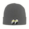 Mond Augen Motorradrennen Strickmütze für Damen Unisex Skullies Beanies Herbst Wintermütze Acryl JDM Hip Hop Kappen