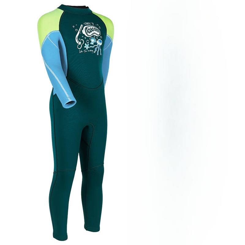 PULIAN Kids Long-Sleeve One-Piece Wetsuit