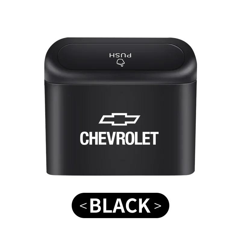 

Мусорный бак с логотипом автомобиля Подвесной ящик для хранения Салон Для Chevrolet Cruze TRAX Aveo Lova Sail EPICA Captiva Malibu Volt Camaro Cobalt чёрный