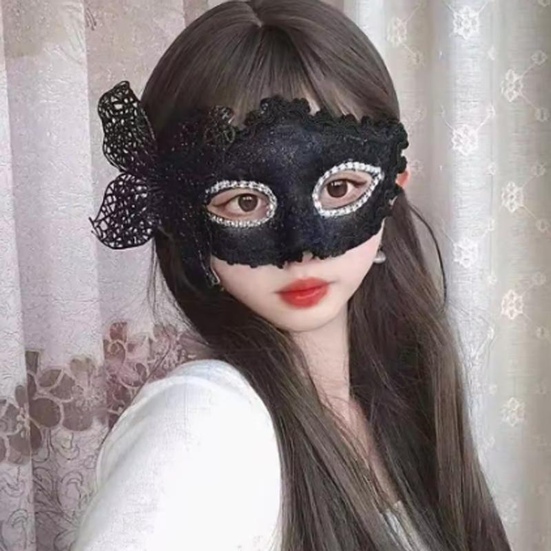 Halloween Costume Mask Vintage Butterfly Halloween Mask Half-Face Masquerade Mask Unique For Theatrical Performance Carnival