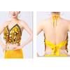 Professional Belly Dance Costume Set Sequins Bra and Hip Scarf for Stage Performances ractical Polyester Fabric Outfit