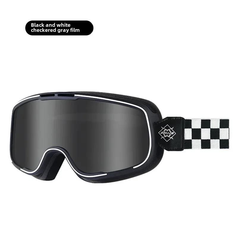 Gogle motocyklowe retro z powłoką przeciwmgielną, krótkowzroczność, okulary Harley, szyba przednia, pyłoszczelne, okulary Harley na każdą pogodę