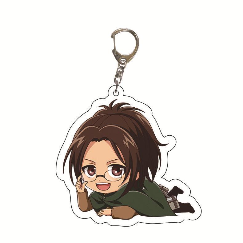 Attack on Titan Key Ring Acrylic Key Ring Custom Logo Print Creative Backpack Accessory Stock Available High Quality