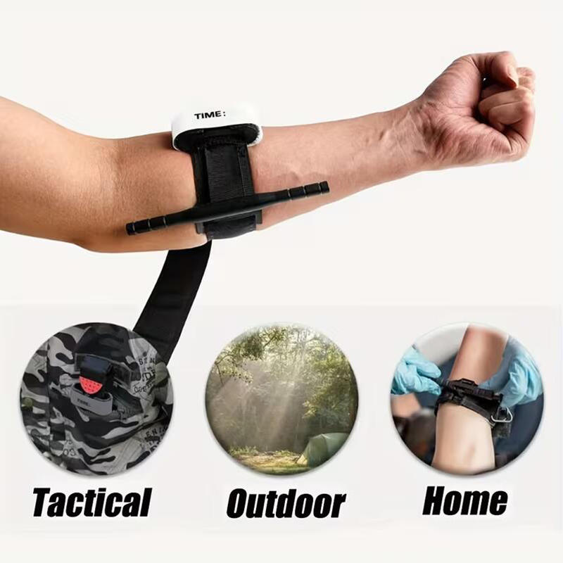 Tactical Windlass Tourniquet 38 * 750mm One-Handed Operation for Outdoor Emergency Rescue Combat and First Aid Medical Tool