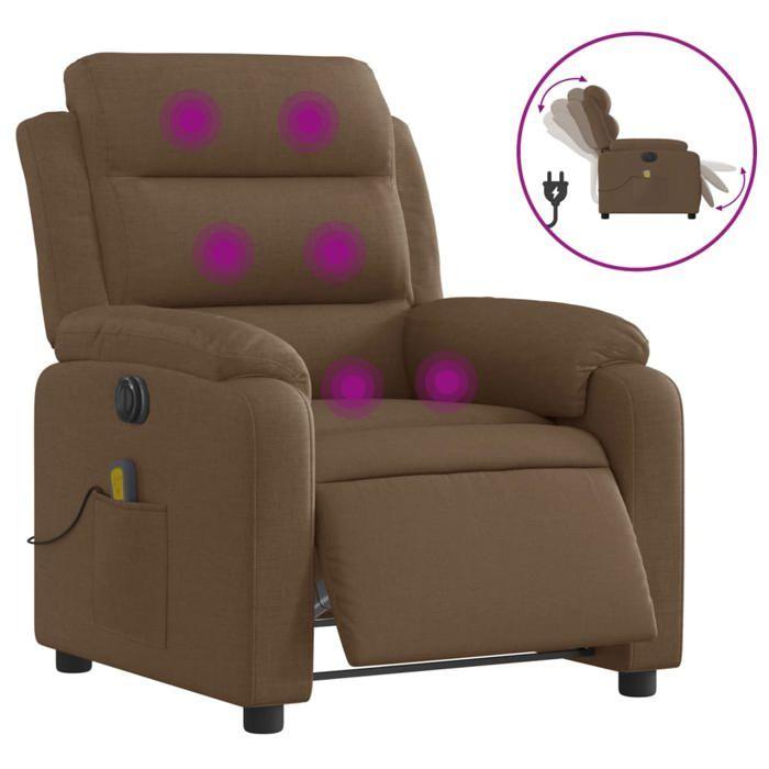 VidaXL Electric Massage Recliner, Relaxation Chair with Backrest, Seat with Armrests, TV Armchair of 3204972