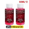 Hydraulic Bike Brake Bleed Kit + 60ml DOT 5.1 & Mineral Brake Oil Fluid, Disc Brake Maintenance Syringe Funnel Tool Set