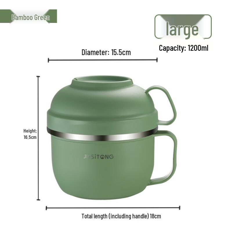 2-Layer 304 Stainless Steel Insulated Bento Lunch Box