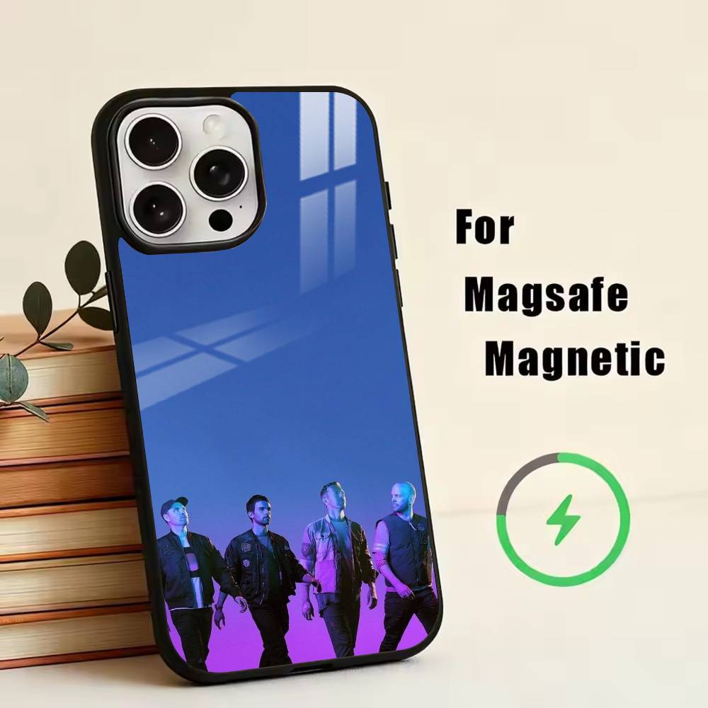 Band C-Coldplay Phone Case For iPhone17,16,15,14,13,12,11 Plus,Pro Magnetic with Magsafe Wireless Charging