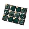 12Pcs Velvet Christmas Balls Decorative Plastic Ornaments Holiday Tree Decoration for Christmas Weddings Parties