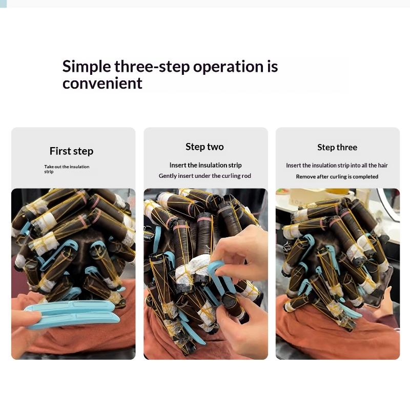 10Pcs U-Shape Hair Perm Insulation Clips Multipurpose Strong Hold Heat Resistance Hair Volume Clips For Salon Home Styling Tools