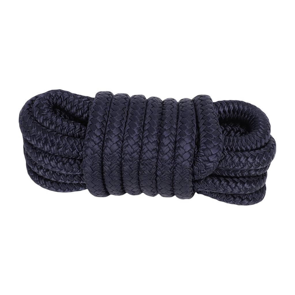 Boat Dock Line Double Weaving Nylon Boat Rope for Docking with 12in Marine Grade High Strength Mooring Rope 1Celsius2 Inch X15 Ft