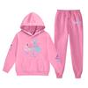 Kids Halloween Print Hoodie and Pants Set for Boys and Girls