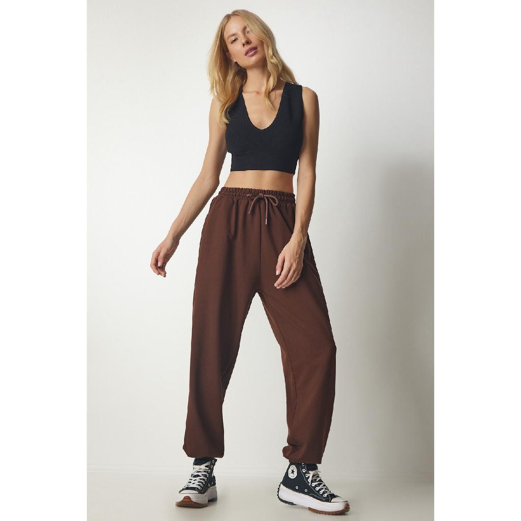 Damesvarte løse joggebukser Ap00158