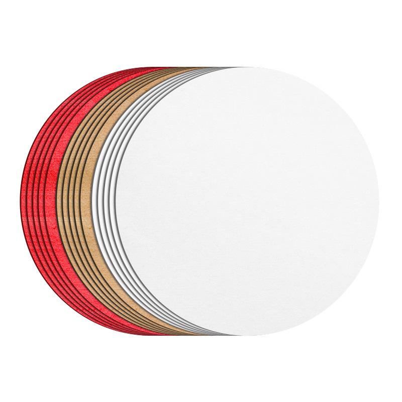 Weißer runder dicker Karton für DIY-Kunst und Handwerk