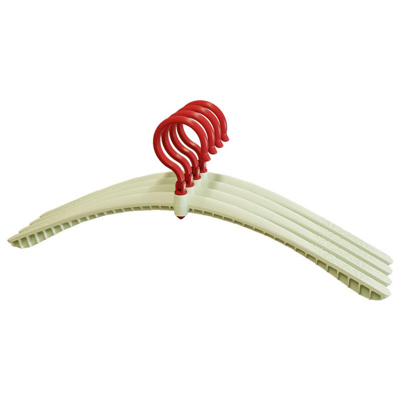Dopamine Folding Clothes Hangers Anti-Slip Rotatable Clothes Drying Rack Space Saving Plastic Clothes Holders Travel
