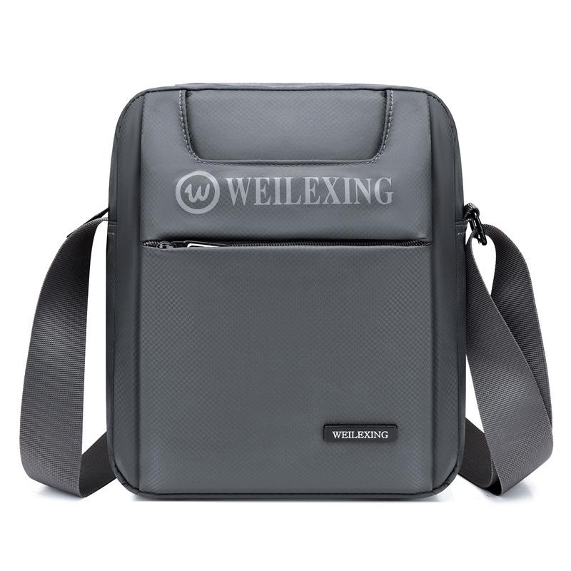 

Мужская водонепроницаемая повседневная сумка через плечо большой вместимости для летних путешествий светло-серый