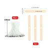 Lot de 53 mèches de bougie en coton ciré avec support, mèches de bougie originales sans fumée, noyau en cire d'huile de soja tissé