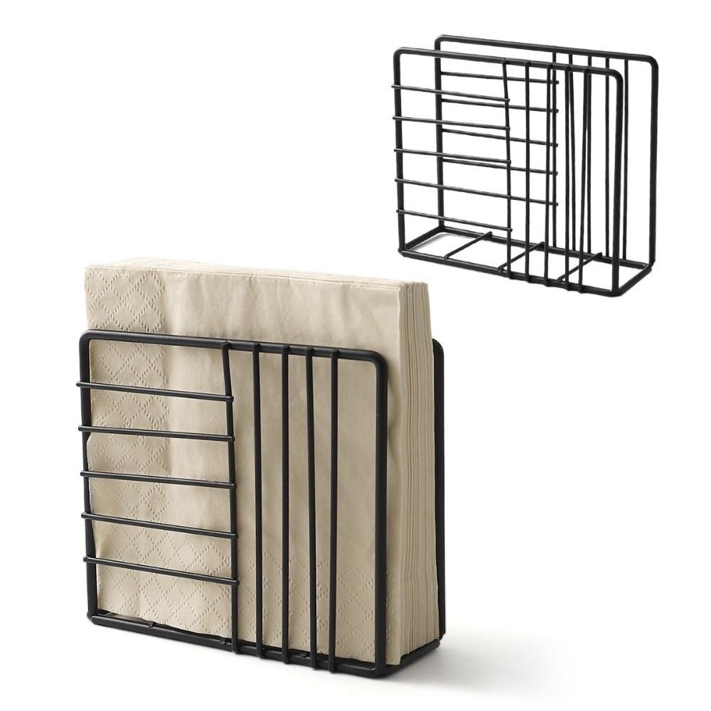 Stable Iron Napkin Holder Stainless Steel Countertop Napkin Organizer Table Decoration