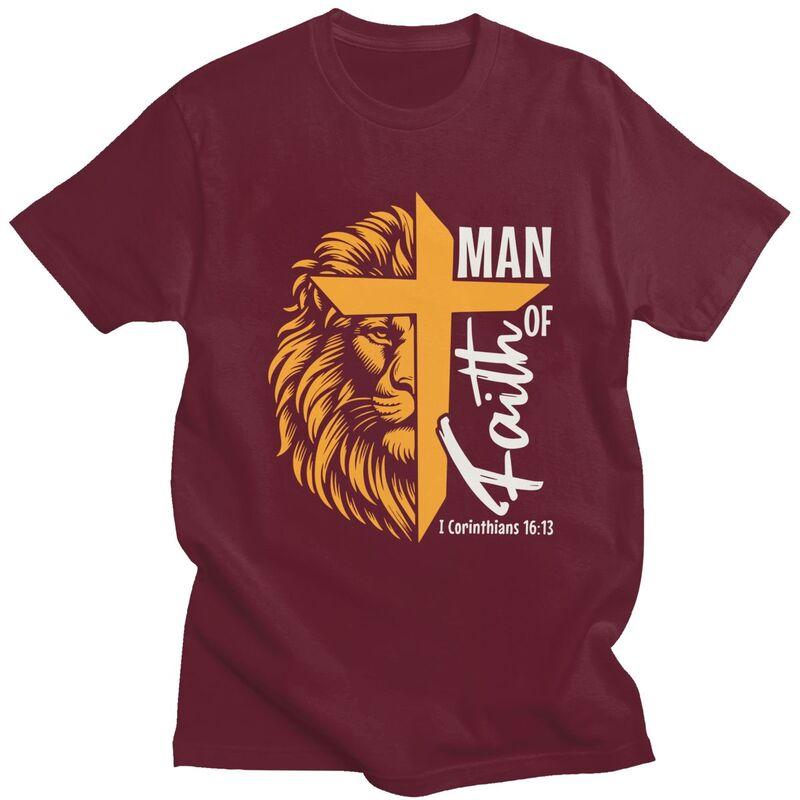 Custom Man Of God Tshirt for Men Short Sleeves Leisure T Shirt Fashion Tshirts Loose Fit 100 Cotton Tees Gift Idea