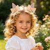 Girl Hairpin Spring Clip Bottom 3D Cat Dog Ear Shape Hair Clip Kids Boys Girls Bow Embellishment Animal Role Play Hair Accessory