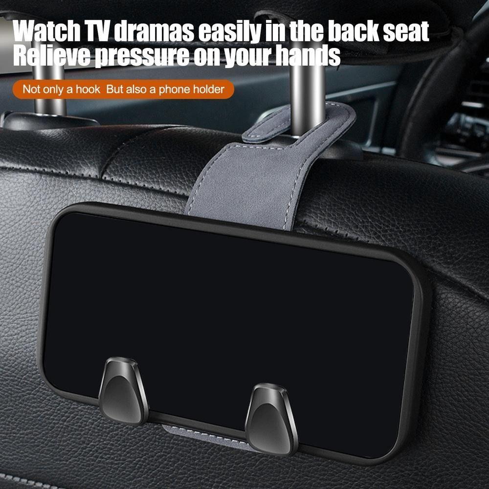 2 Pcs Headrest Hanger Metal Hook Storage Storage Hanger Universal Car Seat Headrest Hook  Rear Seat