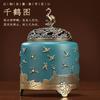 New Chinese Brass Pine Crane Incense Burner Handicrafts Desk Decoration Decoration Home Incense Indoor Sandalwood Stove