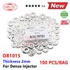 100PCS 2mm Diesel Injector Nozzle Washer For TOYOTA HILUX PRADO 3.0L D4D 095000-8290 095000-6250
