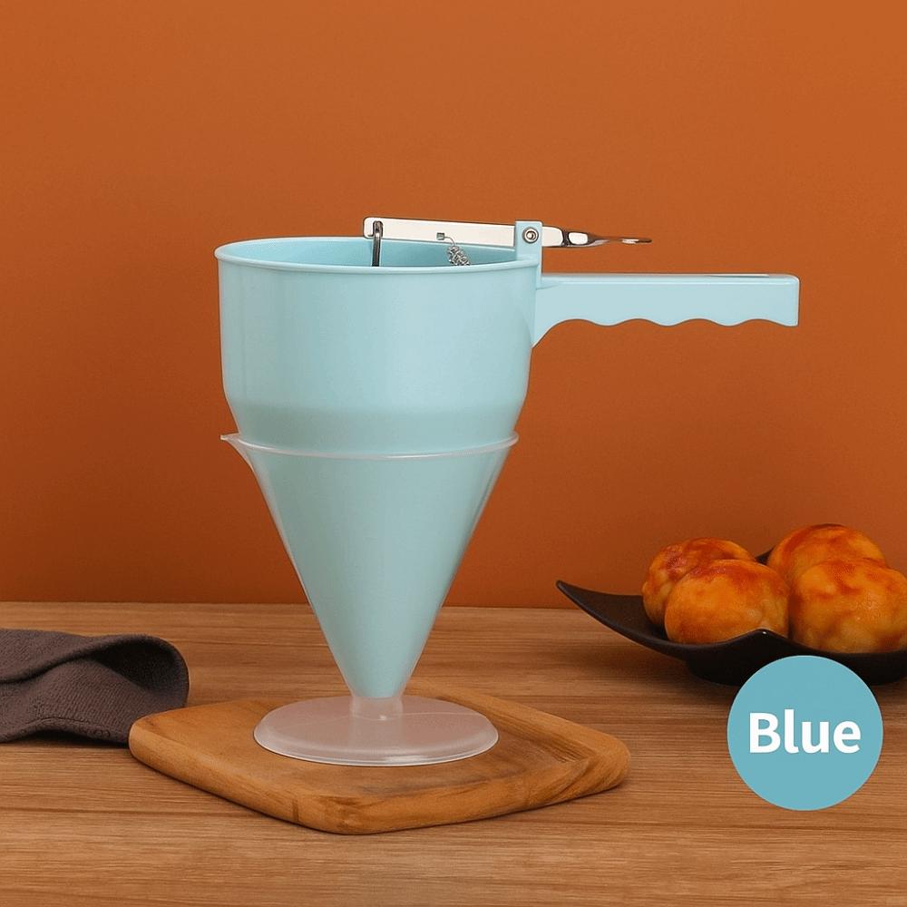 Adjustable Batter Dispenser with Stand Handle Hand-held Small Food Ball Baking Tools Plastic Easy To Use Kitchen Funnel
