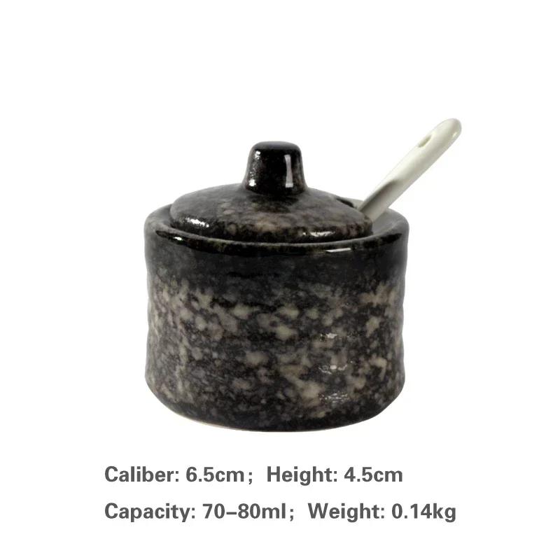 Creative Can Ceramic Seasoning Tank Kitchen Ware Storage Bottles and Jars Seasoning Bottle Japanese Seasoning Tank