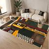 Custom Rug JCB Pattern Print Name Text Soft Non‑Slip Floor Carpet for Home Indoor Decoration