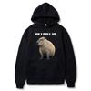 Funny Ok I Pull Up Capybara Potisk Mikina Unisex Dámská Móda Mikiny Streetwear Mikiny JDM Automobile Culture