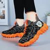 Women's Shoes New Breathable Sneakers Platform Single Shoes Mesh Soft Sole Thick Sole Bright Trend Shoes Women's