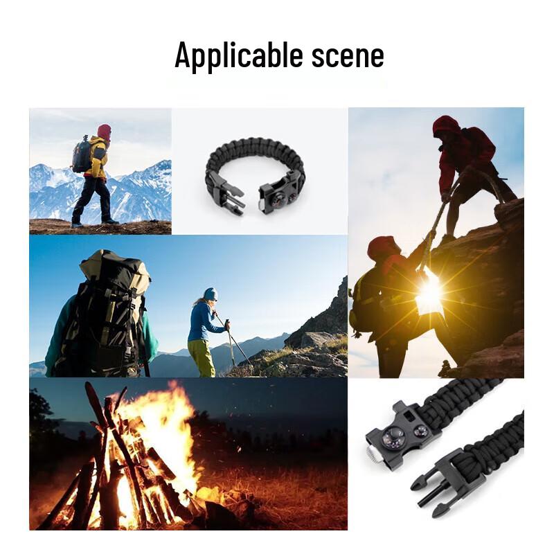 Multi-functional Outdoor Survival Bracelet