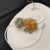 Simple Double Flowers Neckband Choker Necklace Jewelry Temperament Sweet Neck Chain Women Clavicle Chain Necklace