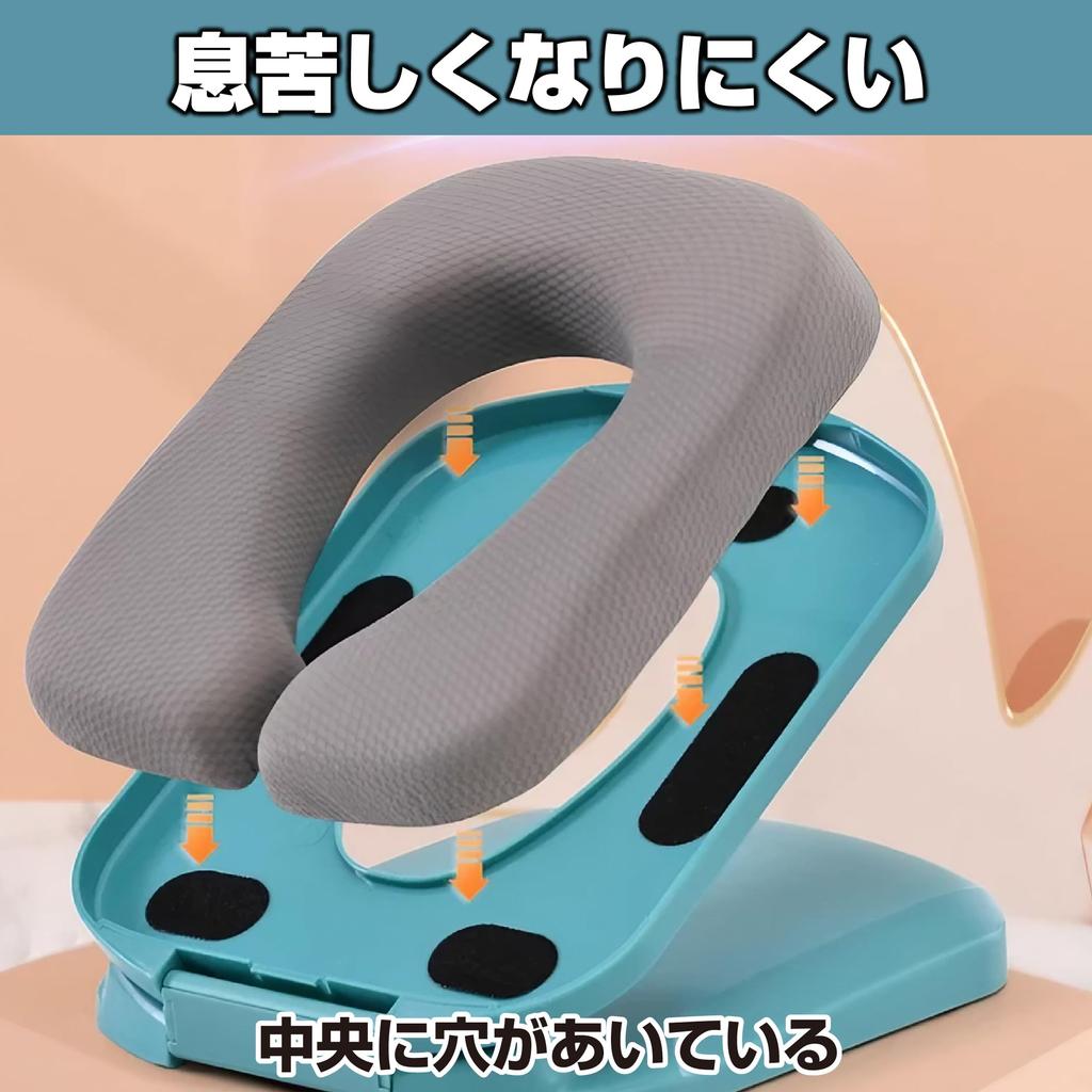 Felimoa Stomach Sleeping Pillow Desk Nap Cushion Nap Foldable Portable Pillow Office