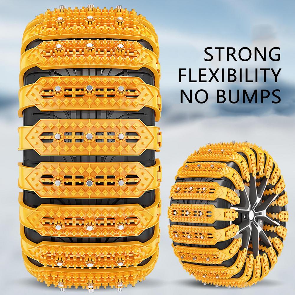 Auto Schneekette 6x Anti-Rutsch Schneeketten Winterfahrt Sicherheitskette Anti-Rutsch Schneeketten Verdicken Leichtgewicht Schneegriffe Für