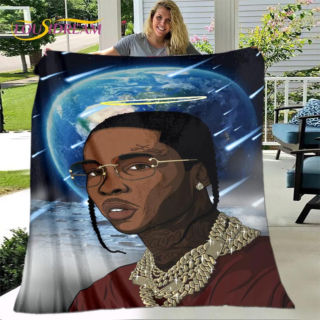 Legend Star Hip Hop Art Rapper Soft Plush Blanket,Flannel Blanket Throw Blanket for Living Room Bedroom Bed Sofa Picnic Cover