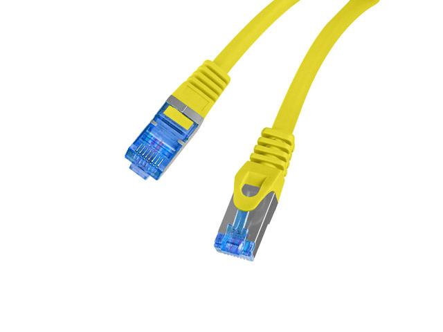 Patchcord Lanberg /FTP cat.6A 0.25m LSZH CCA fluke passed yellow
