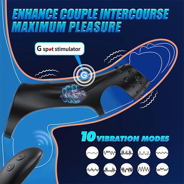 9 Vibration Cock Ring Sleeve Sex Toys Penis Sleeve With Remote Control Penis Ring Enhancer Cock Sleeve G Spot Vibrator Couples Adult Sex Toys For Men