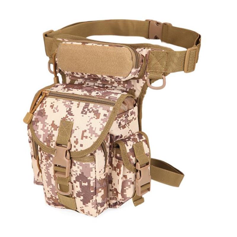Herren Taktische Drop-Leg-Tasche Multifunktionale Hüfttasche Verstellbarer Oberschenkelgurt Wandern Sport Radfahren Wasserdichte Nylon Campingtasche
