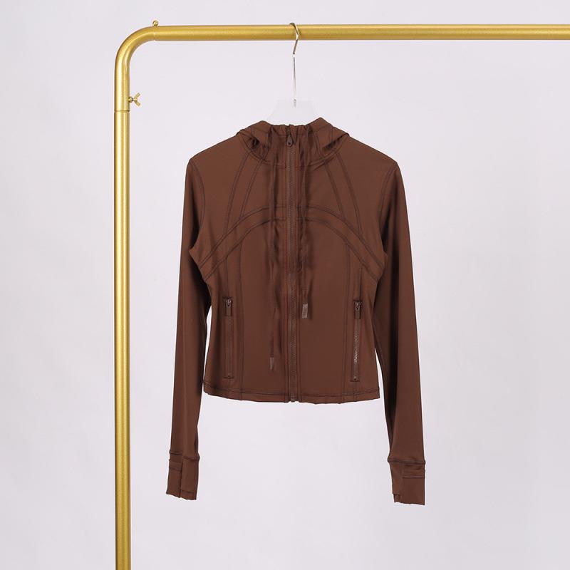 LULU Hooded Zip-Up Yoga Jacket - Sport & Fitness Outerwear Top