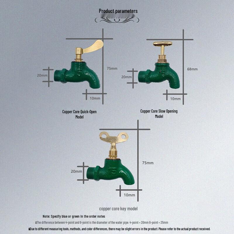 GLBO 3/4-inch Brass Slow-Open Wall Faucet
